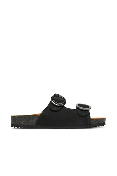 Slapi dama - 9-27403-44 - Piele naturala - 37 EU - Negru
