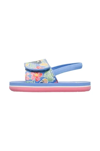 Sandale slingback cu velcro Finn - Verde/Albastru pastel/Roz