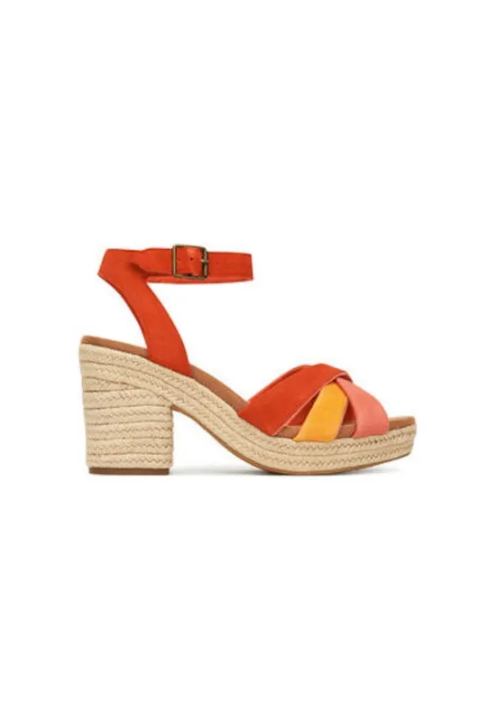 Espadrile dama 10021951 - Piele naturala - Rosu