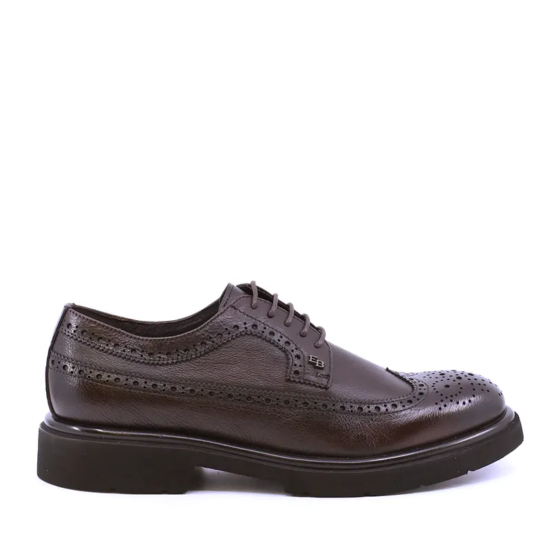 Pantofi derby bărbați Enzo Bertini maro din piele naturală 1780BP8391M