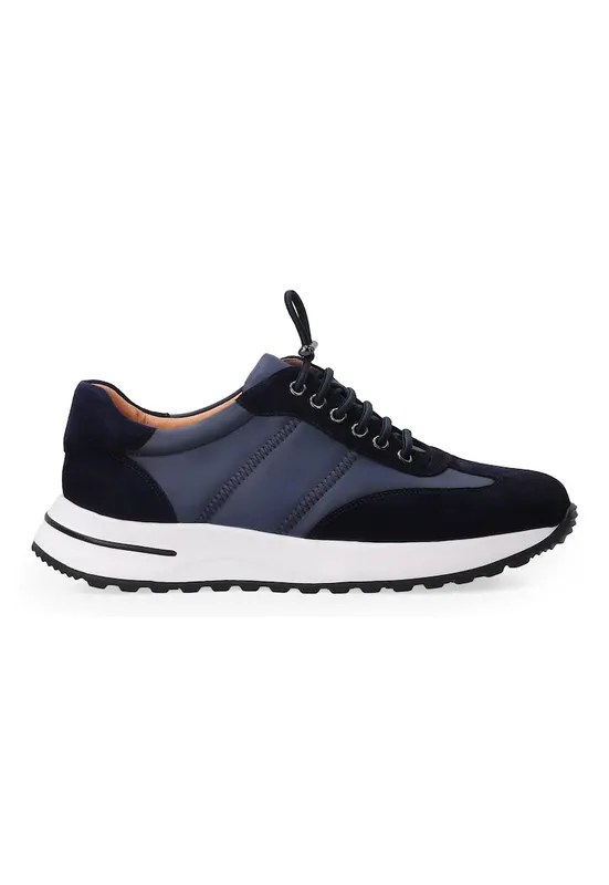 Pantofi sport cu sireturi elastice - Albastru/Bleumarin