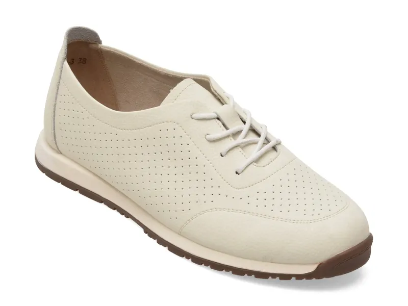 Pantofi FLAVIA PASSINI albi, 77187, din nabuc