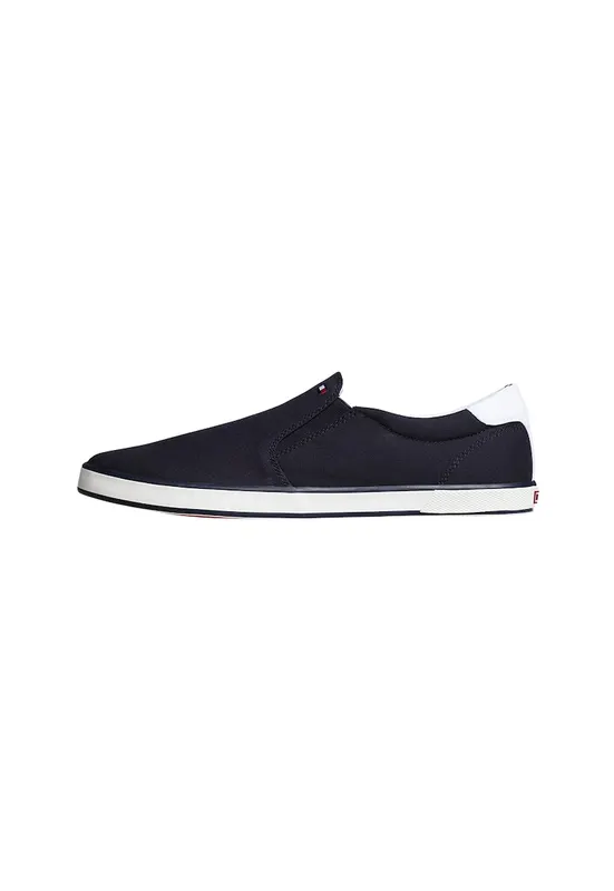Pantofi sport barbati - Iconic Vulcanized Sneakers - Poliester - Albastru - Alb/Bleumarin