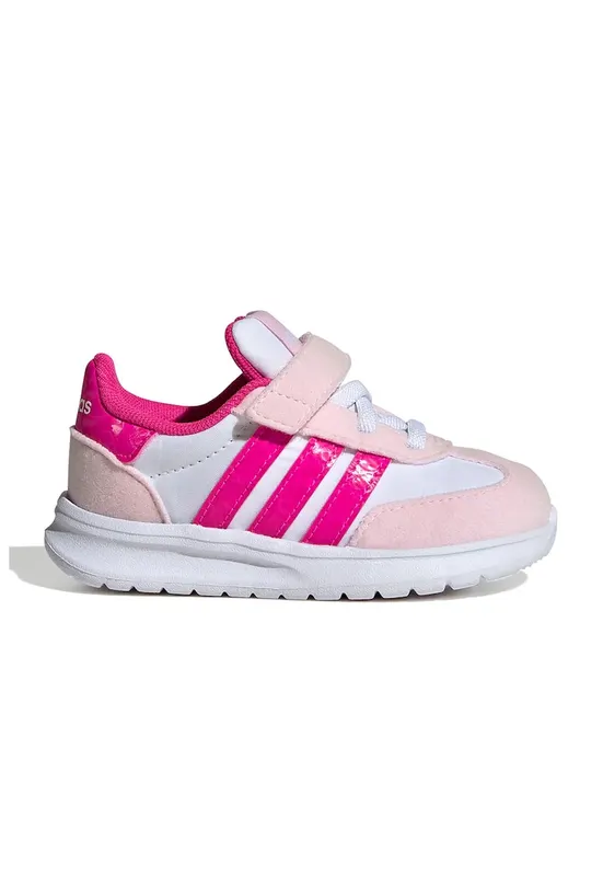 Pantofi sport Run 70s 2.0 cu velcro - Alb/Roz deschis/Roz pal