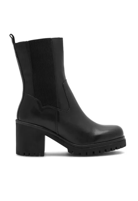 Botine dama - 590558811457436 - Piele naturala - Negru