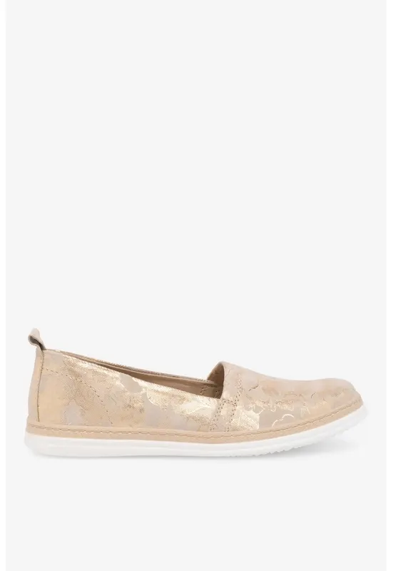 Espadrile dama 5905588366317 - Piele intoarsa - Bej - Bej