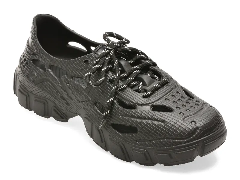 Pantofi negri, 5133, din pvc