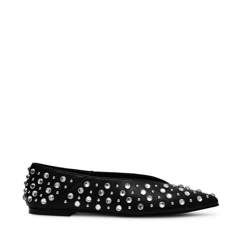 Balerini femei Steve Madden negri cu ștrasuri 1469DBVENECIAN