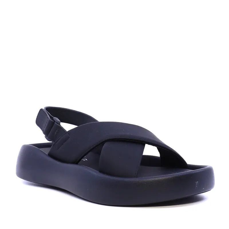 Sandale cu barete in X femei Solo Donna negre 2741DS7823N — imaginea 2