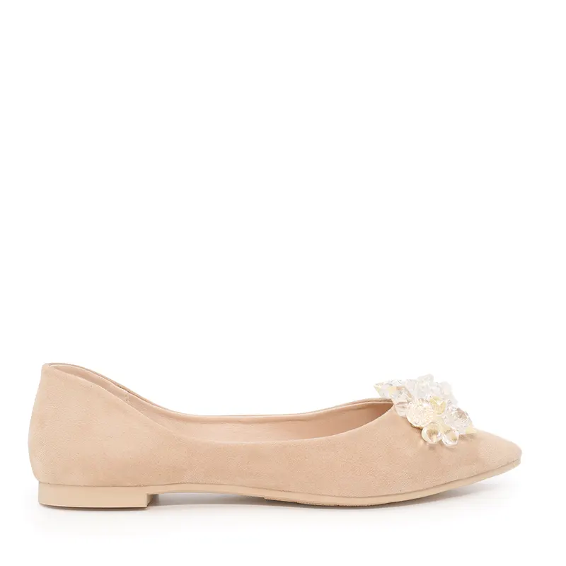 Balerini femei Solo Donna bej din velur 1169db2200vbe