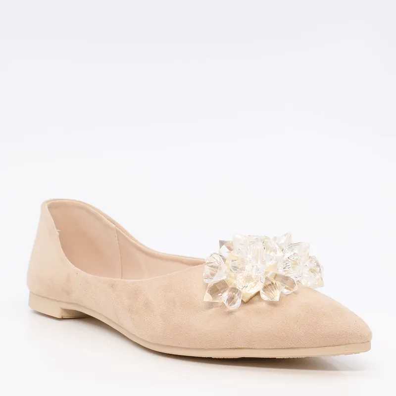 Balerini femei Solo Donna bej din velur 1169db2200vbe — imaginea 2