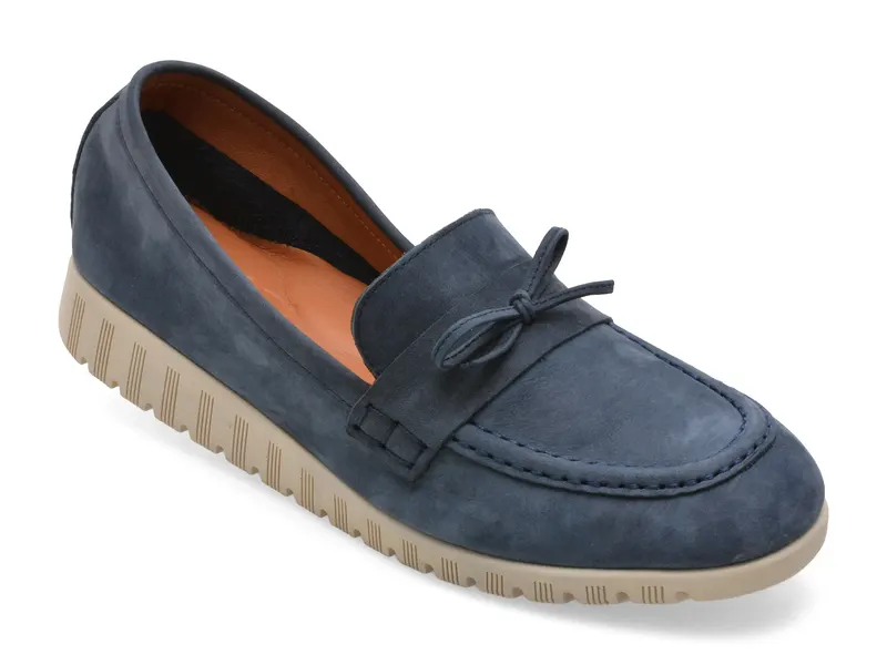 Mocasini IMAGE bleumarin, 261007, din nabuc