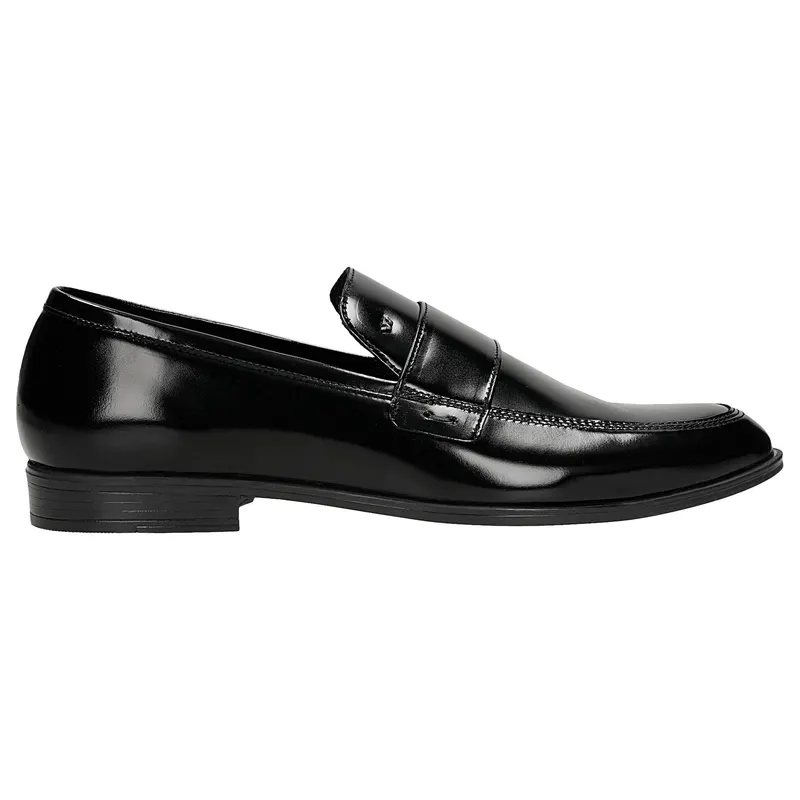 Mocasini bărbați din piele, negri