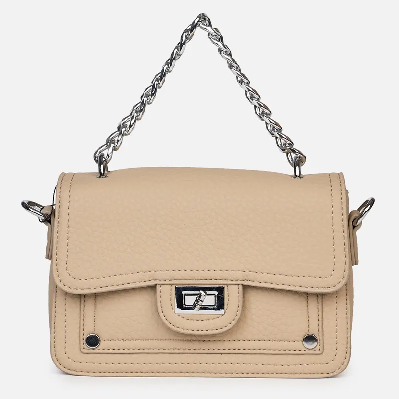 Geanta eleganta din piele ecologica tip crossbody cu lanț metalic elegant CRL1487