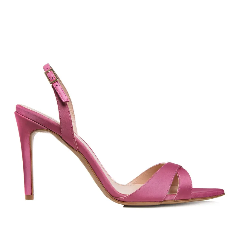 Sandale Thea Satin, Rose