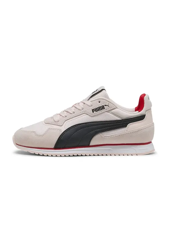 Pantofi sport Softride St Miler cu garnituri de piele intoarsa - Alb/Negru/Roz pastel