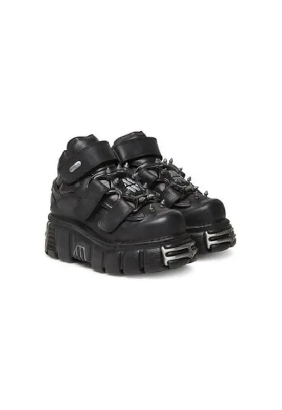 Botine dama M-285C-S1 - Piele naturala - Negru - Negru