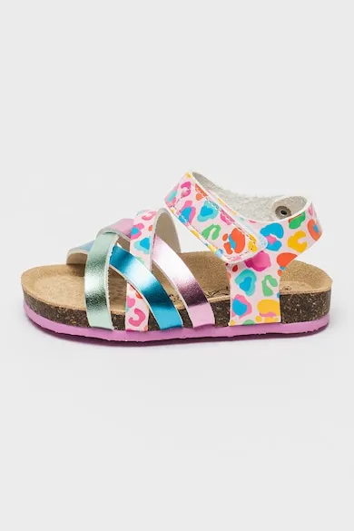 Sandale cu velcro si model - Multicolor
