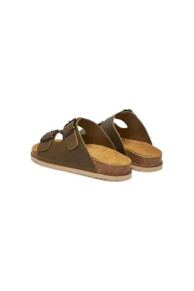 Slapi dama - 700678-07 - Piele naturala - Kaki