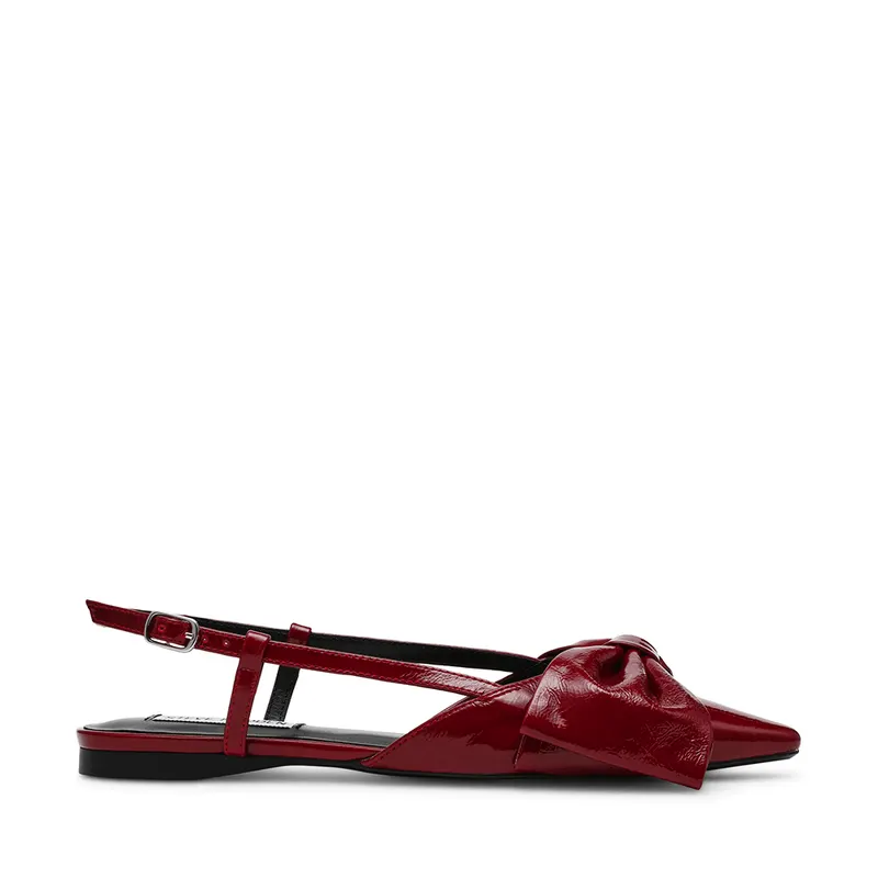 Balerini slingback femei Steve Madden Dazzled bordo din piele lăcuită 1469DDDAZZLEDBO