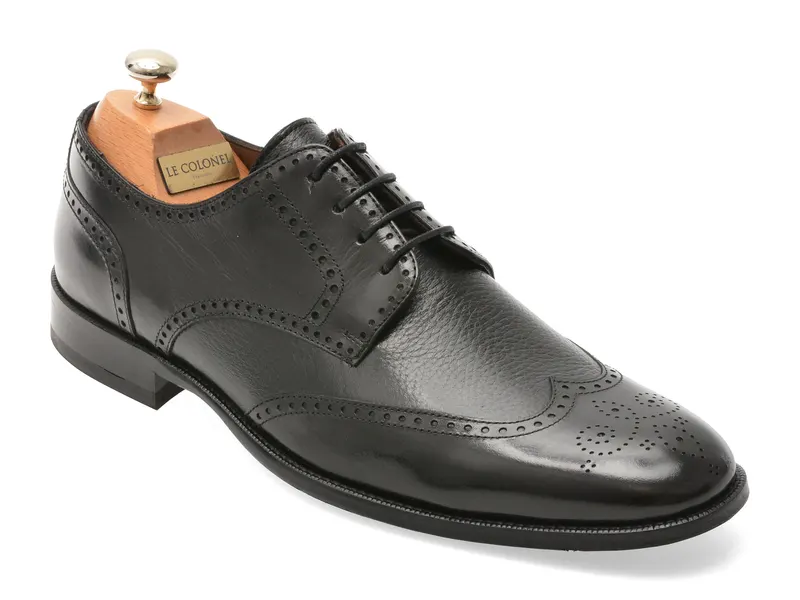 Pantofi eleganti LE COLONEL negri, 40944, din piele naturala