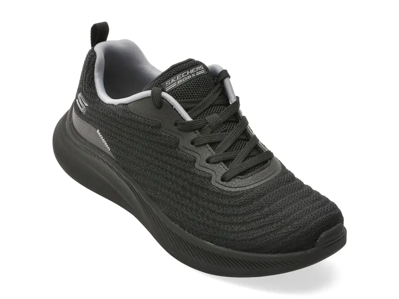 Pantofi sport SKECHERS negri, BOBS MODA FLEX, din material textil