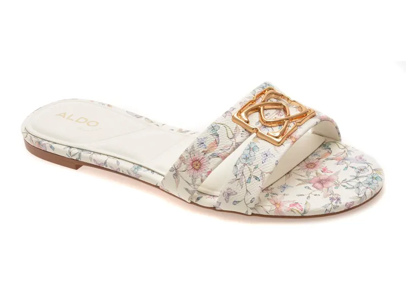 Papuci multicolor, SUNRAY 994, din piele ecologica