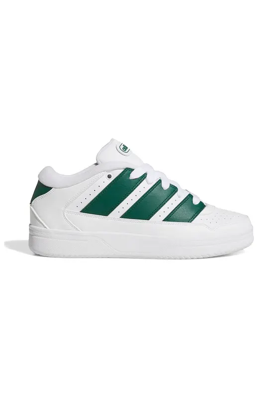 Pantofi sport de piele ecologica cu detalii perforate Breakstar - Verde englez/Crem