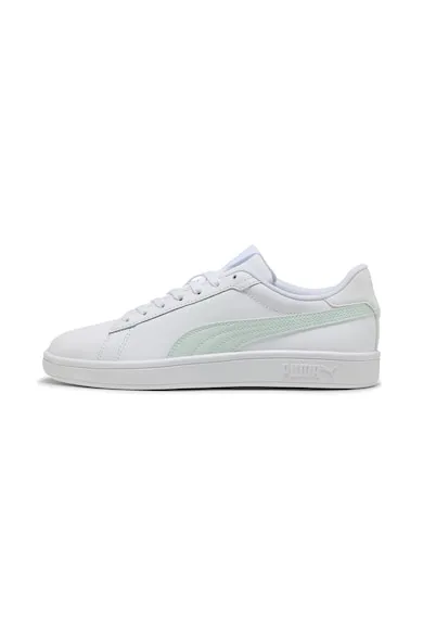 Pantofi sport Smash 3.0 de piele ecologica si piele - Alb/Verde pal