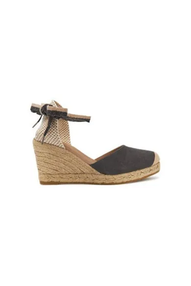 Espadrile dama G105907 - Textil - Negru