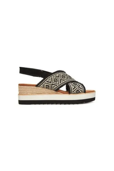 Espadrile dama 10021961 - Textil - Negru