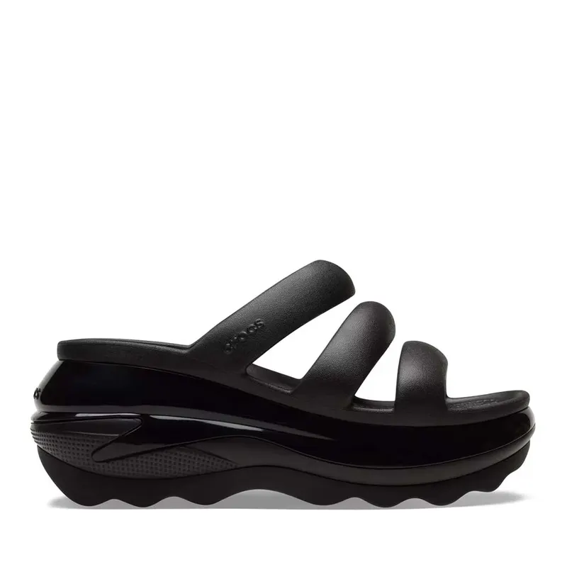 Saboți femei CROCS Mega Crush Triple Strap negri 3909DSL209842N