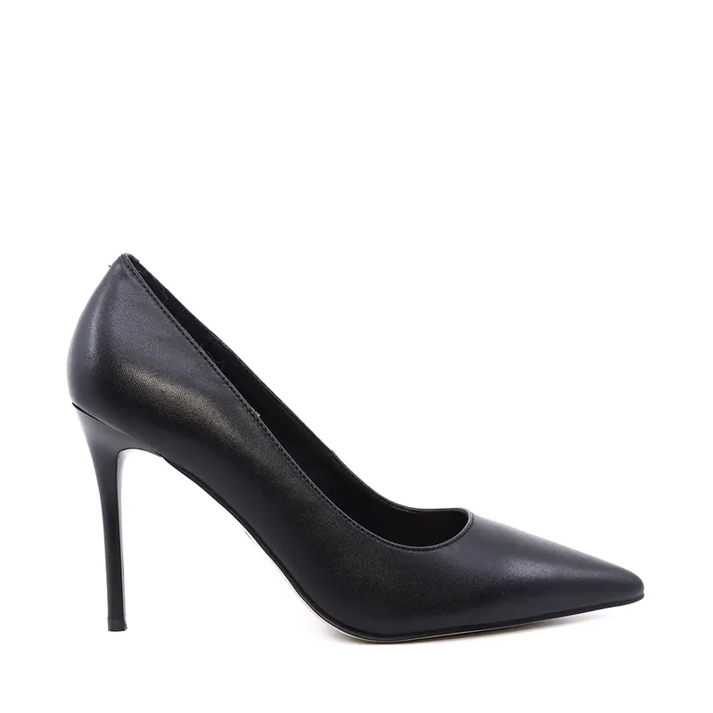 Pantofi stiletto cu toc înalt femei Luca di Gioia negri din piele 1261DP9372N