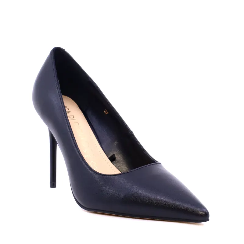 Pantofi stiletto cu toc înalt femei Luca di Gioia negri din piele 1261DP9372N — imaginea 2