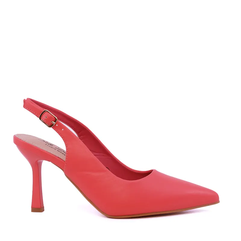 Pantofi stiletto slingback femei Solo Donna portocaliu somon 1161DD1400SA
