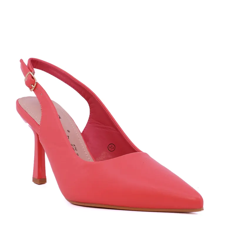 Pantofi stiletto slingback femei Solo Donna portocaliu somon 1161DD1400SA — imaginea 2