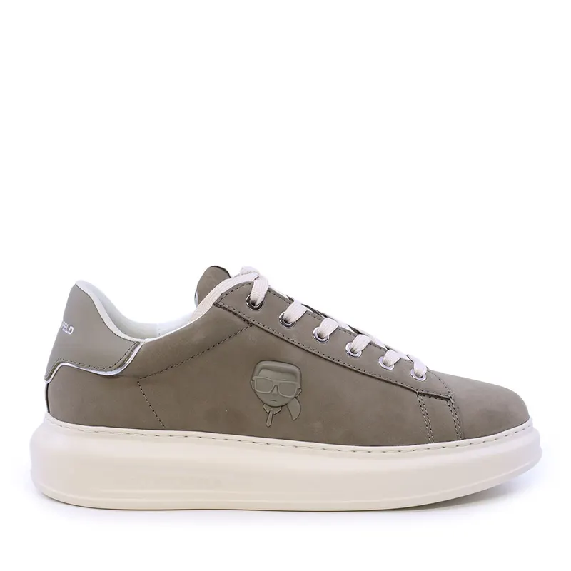 Sneakers bărbați Karl Lagerfeld KAPRI MENS NFT Relief Lo Lace kakidin piele 2052BP52572KA
