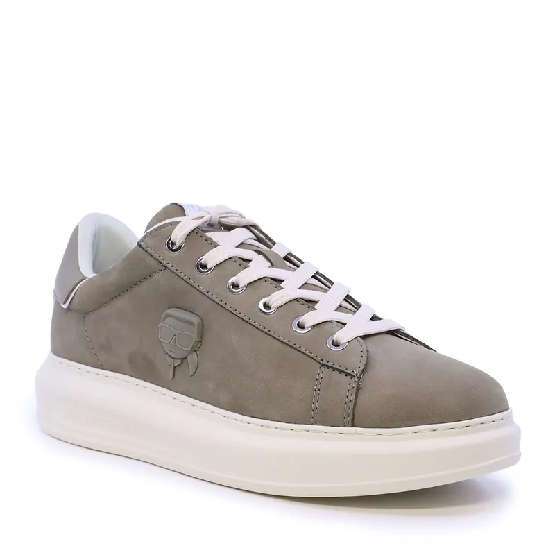 Sneakers bărbați Karl Lagerfeld KAPRI MENS NFT Relief Lo Lace kakidin piele 2052BP52572KA — imaginea 2