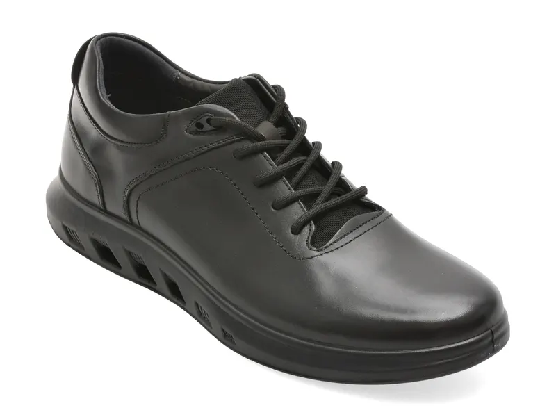 Pantofi negri, 321809, din piele naturala