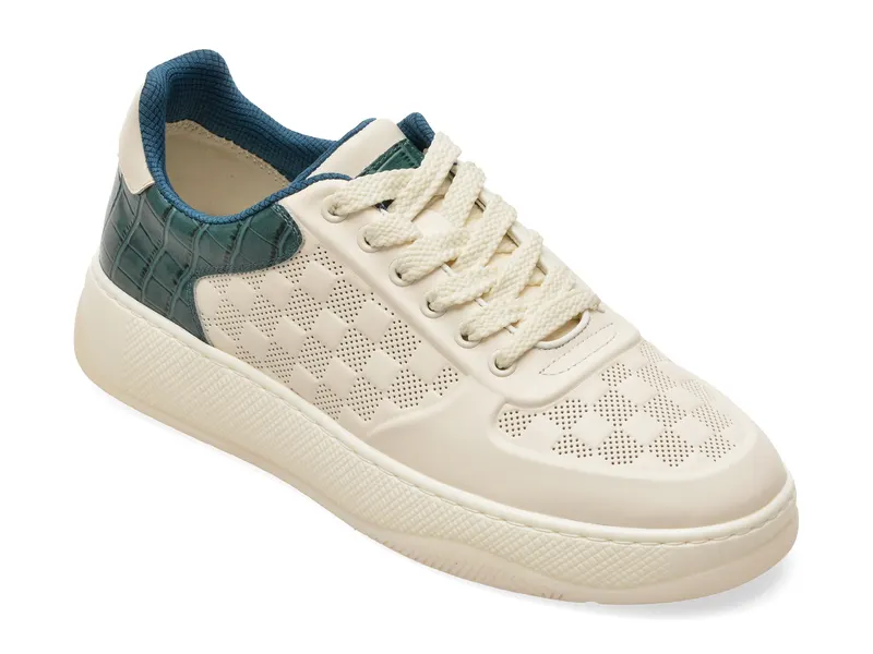 Pantofi sport EPICA albi, 5260, din piele naturala