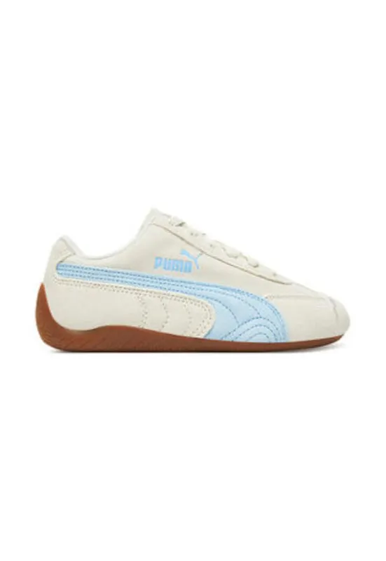 Tenisi unisex - crem/albastru - piele naturala