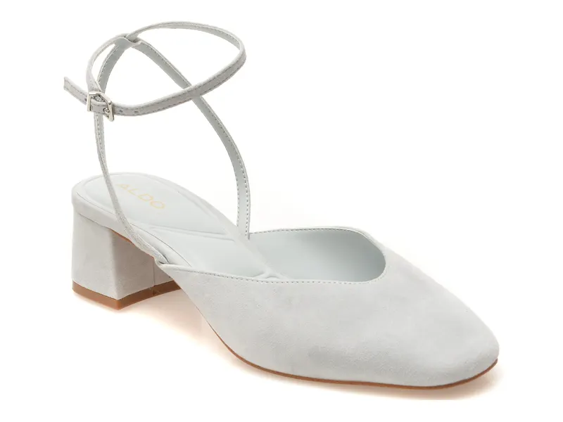 Pantofi eleganti albastri, ELIANIE 460, din piele intoarsa