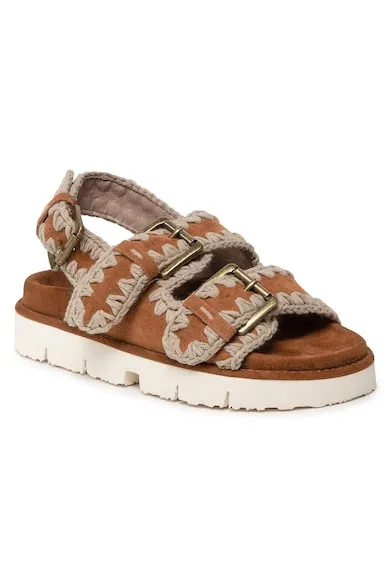Sandale dama - SW461003A - Piele naturala - Maro