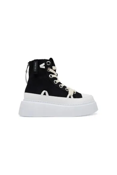 Pantofi sport dama - 30103-025 - Textil - 41 EU - Alb/Negru - Alb/Negru
