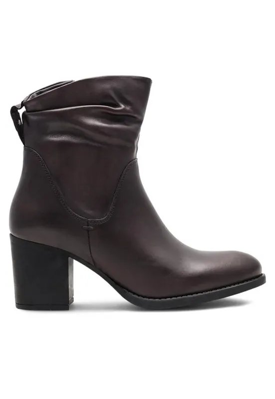 Botine dama - 590558808688836 - Piele naturala - Maro