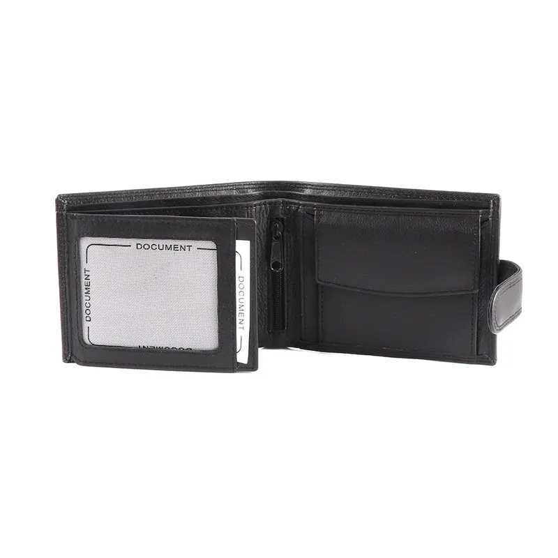Portmoneu bărbați negru din piele 263bpu2885n — imaginea 2