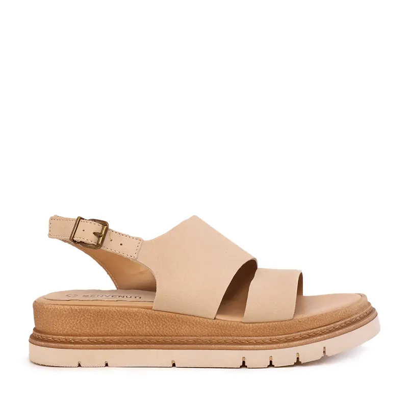 Sandale femei bej din piele 809ds1564be