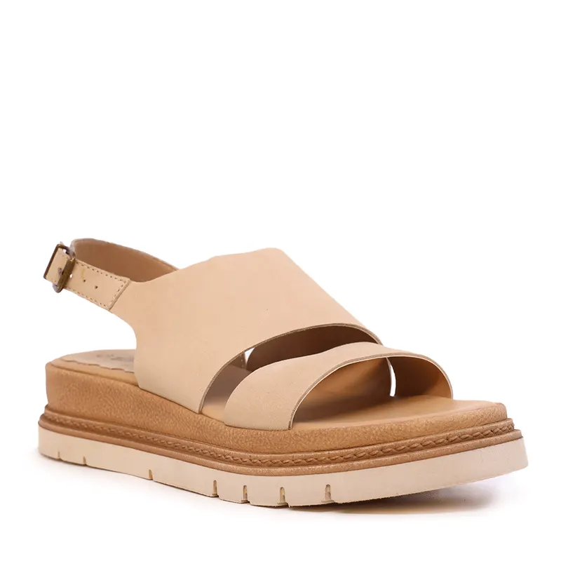 Sandale femei bej din piele 809ds1564be — imaginea 2