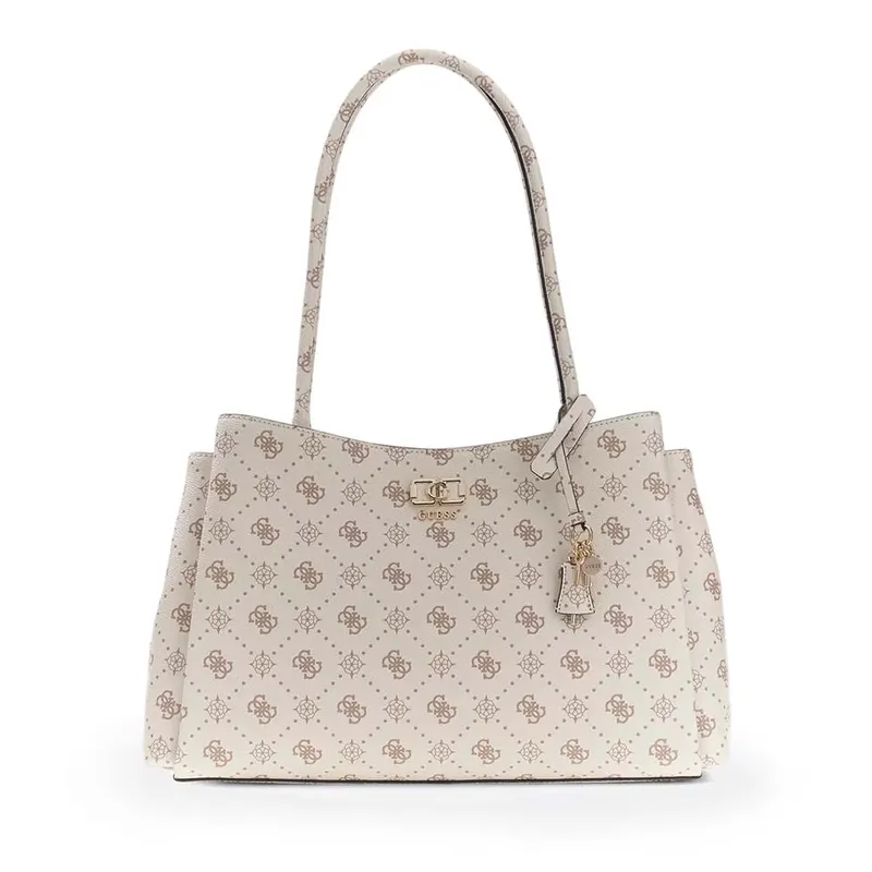 Poșetă tote femei Guess Emelie logo albă 911POSSHWGP9928220A