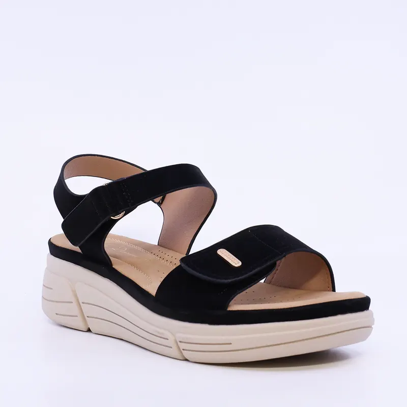 Sandale cu barete reglabile femei Solo Donna negre 2741DS7672N — imaginea 2